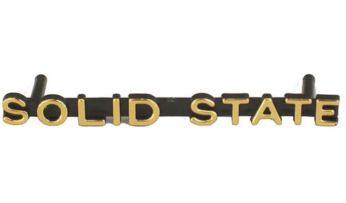 Solid state modell plakette - "solid,